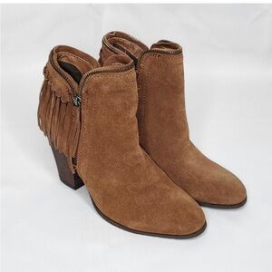 Dolce Vita Fringe Suede Ankle Boots size 7